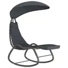 vidaXL Garden Swing Chair Grey 160x80x195 cm Fabric HEE