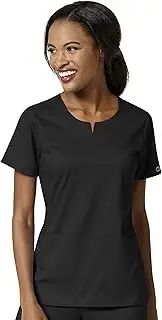 WonderWink Women's 4 Pocket Notch Neck Scrub Top