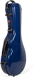 Crossrock Fiberglass F-Style Mandolin Case, with Accessory Compartment, Backpack Straps, TSA Lock-Navy Blue (CRF2020MFNVBL)