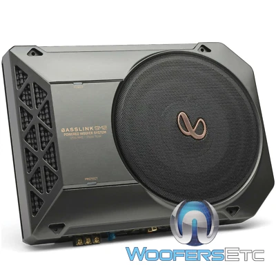 INFINITY BASSLINK SM2 8" UNDER CAR SEAT SUBWOOFER BASS SPEAKER BOX AMPLIFIER NEW