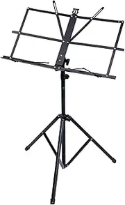 Guitto GSS-03 Portable Lightweight Music Stand Collapsible Carbon Steel Rivets
