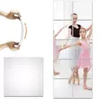 10Pc 30X30cm Mirror Tiles Wall Sticker Square Self Adhesive Stick On Home Decor❁