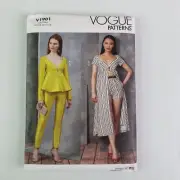 Vogue Sewing Pattern V1901 Womens Tops Short Pants Flare Size 6-14