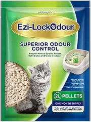 Ezi-Lockodour Natural Mineral Zeolite Cat Litter Pellets 2 Kg Odour Control