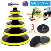 3x Replacement Backing Pad Wheel Plate For Orbital Sander Hook Loop Sanding Disc
