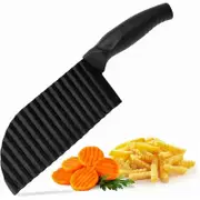 Wave cutter - wave knife for vegetable chips and fries french fries cutter also as a potato slicer knife and wave knife for effortless wavy cutting