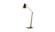 Floor Lamp With Black/Copper Inside Gourd Shade