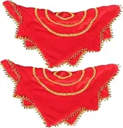 [VALICLUD] Bright Dance Handkerchiefs for Women Soft Octagonal Cloth for Yangko Dance Performance for Competitions Training Includes Storage Bag