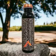 Pure Copper Water Bottle Hammered 1000 ML/34OZ For Ayurvedic Health Benefits