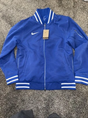 Nike Sideline Varsity Full Zip Bomber Jacket FJ9569-480 Blue Men’s Sz M New