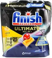 25pc Finish Powerball Dishwasher Tablets Ultimate All in 1 Lemon Sparkle