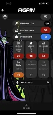 FiGPiN Disney Villains #756 Maleficent AP ARTIST PROOF Metal Pin