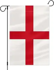 PTEROSAUR England Garden Flag, 12x18 Inch Double Sided English Small Flag, House Porch Yard Lawn Decor (England, 12x18 Inch)