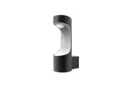 SETH Wall Light Surface Mounted 9W Round Matte Black with White 3000K IP54 Opal Diffuser 350LM