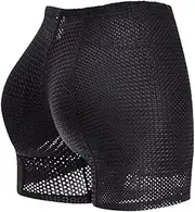 [OFFSUM] Women's Fake Butt Lifter - Large Size Sexy Hip Enhancer Removable Sponge Padded Mesh Breathable Low Waist Hourglass Push Up Fake Ass Lingerie