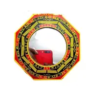 13.5cm Peach Tree Wooden Bagua Mirror Flat Mirror It is made from peach trees