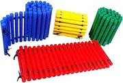 TENOL 4Pcs Balance Path Boards Toys Space Saving Easy to Store Exercise Touch Bridges Sensory Training Equipment for Kids