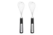 2PK Westinghouse Egg Whisk Mixer Soft Grip Stainless Steel Kitchen Tool Gadget