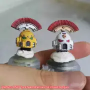 Delicate Painted 1/18 Man Head Sculpt For DIY 3.75" Joytoy Warhammer 40k Figure