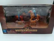NEW-RAY TOYS WESTERN RODEO CHAMPION COWBOYS ROPING CALVES 2005