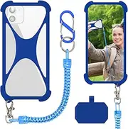 HOTEMIA Silicone Phone Lanyard Holder, Universal Phone Tether, Anti-theft Phone Strap Compatible with Most Smartphones