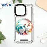 TRON IPHONE 16 PRO 可愛紙雕天竺鼠 防摔太空載具殼 透白 軟硬 手機殼