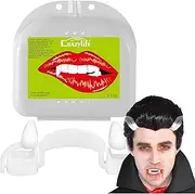 Retractable Vampire Fangs,Vampire Teeth Kids - Halloween Dentures Concealing Device Vampire Tooth for Kids and Adults for Vampire and Werewolf Cosplay Costume Accessories Puchen