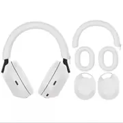 For WH-1000XM5 Headphones Protective Case Silicone Sleeves Full Set Protector Cover-White