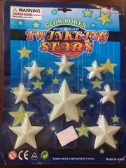 Glow in The Dark Glow Power Outer Space Twinkling Stars NEW