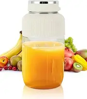 Portable Blender, 40.58 oz Portable Juicer Blender, Multifunctional Portable Juicer Cup, Travel Blender for Shakes and Smoothies, Type-C USB Rechargeable, Bpa Free (White)