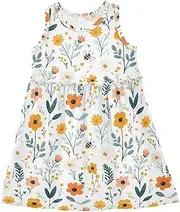 [Caihoyu] Toddler Girls Sleeveless Dress Toddler Baby Swing Casual Sundress Comfy Outfits, Multicolor10, 3 Years