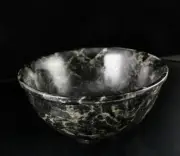 HOME DECOR NATURAL LABRADORITE 3210 CTS DESIGNER HAND CRAFTED CARVED FANCY BOWL