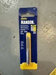 Irwin Hanson High Carbon Steel SAE Fraction Tap 1/4 in. - 20NC 1 Pc 8120