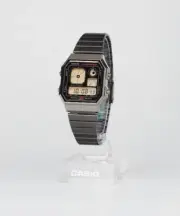 CASIO CLASSIC A130WEGG-1AJF LC Analog Display Digital Watch Gunmetal 33.9mm NEW