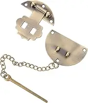 Vaguelly Vintage Jewelry Box Hasp Lock Decorative Buckle with Chain for Wooden Boxes Antique Latch for Cabinets Containers Stylish Vintage Clasp Design