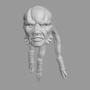 Weequay Alien Skiff Guard custom head for Star Wars & other action figures