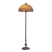 Red Tulip Floor Tiffany Floor Lamp Set