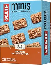 CLIF BAR - Mini Energy Bars - Crunchy Peanut Butter - (0.99 Ounce Snack Bars, 20 Count)