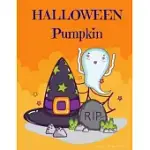 HALLOWEEN PUMPKIN: COLORING BOOK TRICK OR TREAT DESIGN PAINTING TO CREATE IMAGINARY WITH GHOSTS