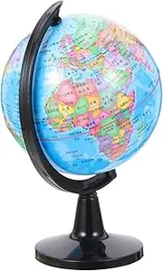 PERSELOSO Interactive Globe for Boy Girl Educational Geography Teaching Tool Rotating Stand Design for Classroom and Home Learning