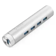 [ARH4-U3] Aluminum 4 Port USB 3.0 High Speed Hub with Type-C Cable
