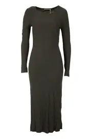 Mesh Jersey Long Layer Dress--HAM-91266M