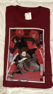 2025 Star Wars Celebration Japan Kylo Ren Rey Badge Art T-Shirt XL AUTHENTIC