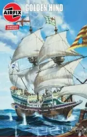 Airfix Products A09258 1:72 Naval Galleon Ship Golden Hind Plastic Model Kit