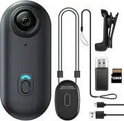128GB FHD 1080P Mini Body Camera, Wearable Action Body Cam, Thumb Size Hands Free Recording Body Worn Camera, Premium Portable Camcorder Mount Anywhere for Security, Work, Guard, Travel (Black)