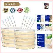 Ready-to-Use Nutrient Agar Petri Dishes Science Kit with Cotton Tipped Sticks