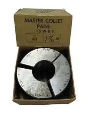 1-7/32 Round #5 W&S Master Precision Collet Pad USA Made