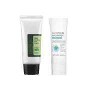 COSRX - Aloe Soothing Sun Cream SPF50+ PA+++ - 50ml + APLB - Glutathione Niacinamide Sunscreen SFP50+ PA++++ - 40ml Set