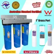 WaterMark Big Blue 3 Stages Whole House Water Filter System 20'' x 4.5''
