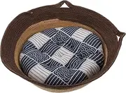 BESPORTBLE 1Pc Rattan Woven Summer Cooling Nest for Cats Breathable for Home Lightweight Durable Design for Comfortable Resting for Warm Weather Use
